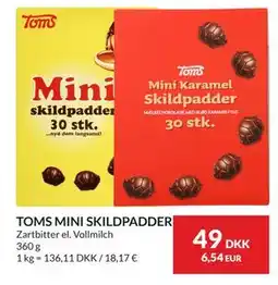Nielsen's Discount TOMS MINI SKILDPADDER, DKK 49 tilbud