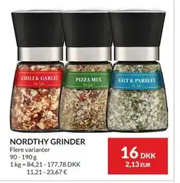 Nielsen's Discount NORDTHY GRINDER, DKK 16 tilbud