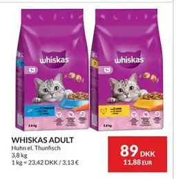 Nielsen's Discount WHISKAS ADULT, DKK 89 tilbud