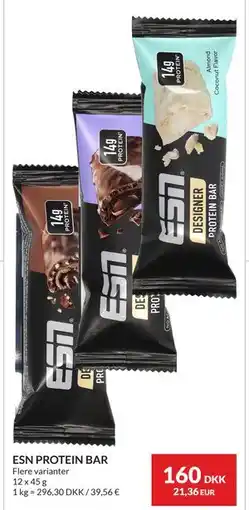 Nielsen's Discount ESN PROTEIN BAR, DKK 160 tilbud