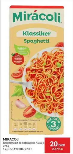 Nielsen's Discount MIRACOLI, DKK 20 tilbud
