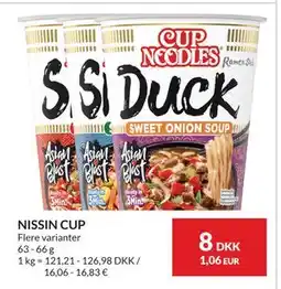 Nielsen's Discount NISSIN CUP, DKK 8 tilbud
