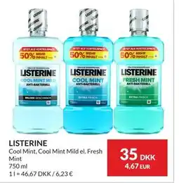 Nielsen's Discount LISTERINE, DKK 35 tilbud