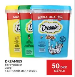 Nielsen's Discount DREAMIES, DKK 50 tilbud