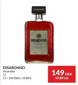Nielsen's Discount DISARONNO, DKK 149 tilbud