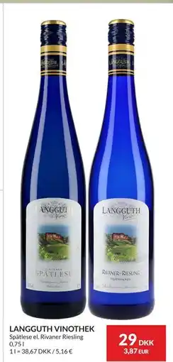 Nielsen's Discount LANGGUTH VINOTHEK, DKK 29 tilbud