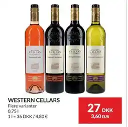 Nielsen's Discount WESTERN CELLARS, DKK 27 tilbud