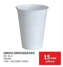 Nielsen's Discount ABENA DRIKKEBÆGER, DKK 15 tilbud