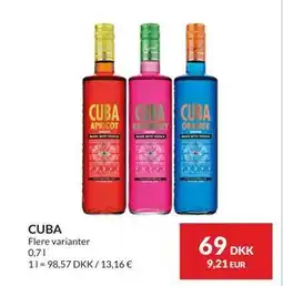 Nielsen's Discount CUBA, DKK 69 tilbud