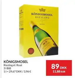 Nielsen's Discount KÖNIGSMOSEL, DKK 89 tilbud