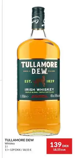 Nielsen's Discount TULLAMORE DEW, DKK 139 tilbud
