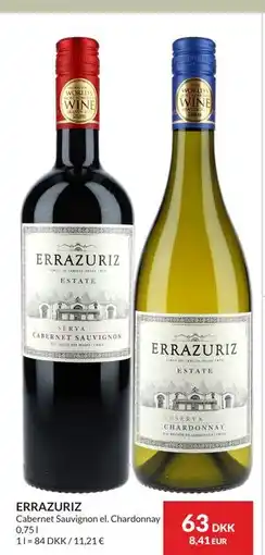 Nielsen's Discount ERRAZURIZ, DKK 63 tilbud