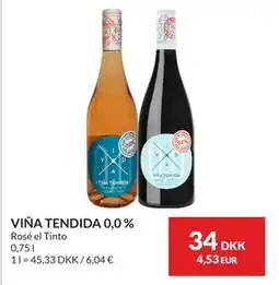 Nielsen's Discount VIÑA TENDIDA 0,0 %, DKK 34 tilbud