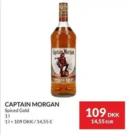 Nielsen's Discount CAPTAIN MORGAN Spiced Gold, DKK 109 tilbud