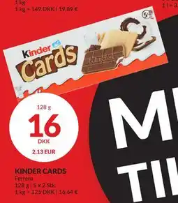 Nielsen's Discount KINDER CARDS, DKK 16 tilbud