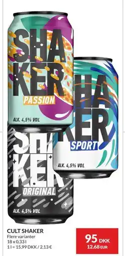 Nielsen's Discount CULT SHAKER, DKK 95 tilbud