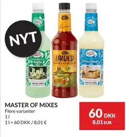 Nielsen's Discount MASTER OF MIXES, DKK 60 tilbud