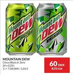 Nielsen's Discount MOUNTAIN DEW, DKK 60 tilbud