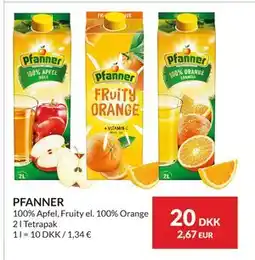 Nielsen's Discount PFANNER, DKK 20 tilbud