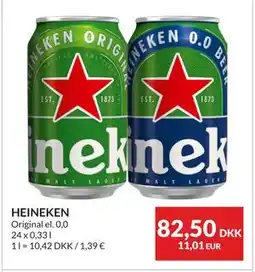 Nielsen's Discount HEINEKEN, DKK 82.5 tilbud