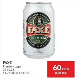 Nielsen's Discount FAXE, DKK 60 tilbud