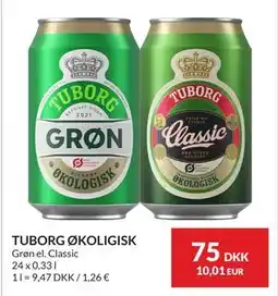 Nielsen's Discount TUBORG ØKOLIGISK, DKK 75 tilbud