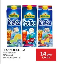 Nielsen's Discount PFANNER ICE TEA, DKK 14 tilbud