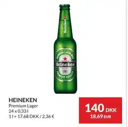 Nielsen's Discount HEINEKEN, DKK 140 tilbud