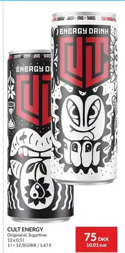 Nielsen's Discount CULT ENERGY, DKK 75 tilbud