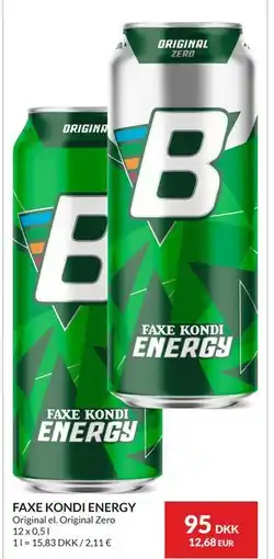 Nielsen's Discount FAXE KONDI ENERGY, DKK 95 tilbud