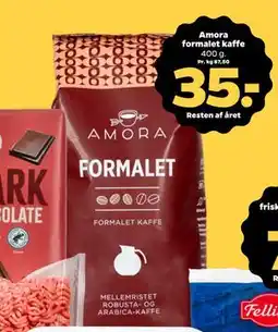 Netto Amora formalet kaffe, DKK 35 tilbud
