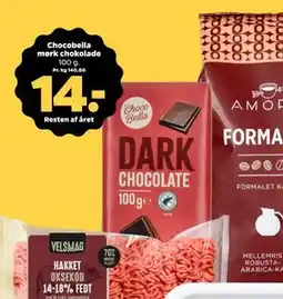 Netto Chocobella mørk chokolade, DKK 14 tilbud