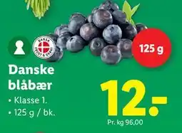 Lidl Danske blåbær, DKK 12 tilbud