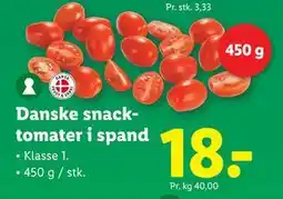 Lidl Danske snacktomater i spand, DKK 18 tilbud