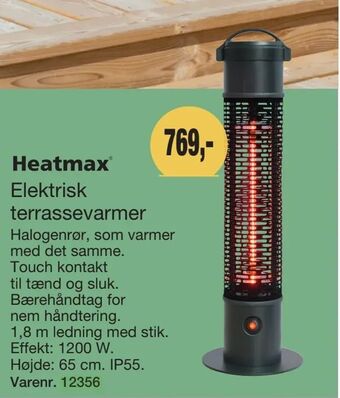 Harald Nyborg Elektrisk terrassevarmer tilbud