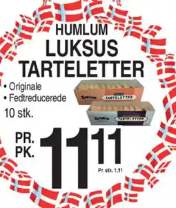 ABC Lavpris HUMLUM LUKSUS TARTELETTER tilbud
