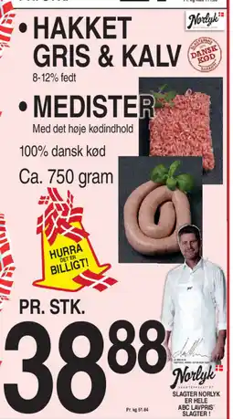 ABC Lavpris HAKKET HAKKET GRIS & KALV tilbud