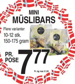 ABC Lavpris MINI MÜSLIBARS tilbud