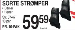 ABC Lavpris SORTE STRØMPER tilbud