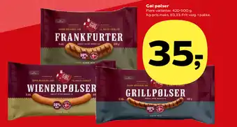 Kvickly Gøl pølser tilbud