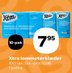 Kvickly Xtra lommetørklæder tilbud