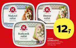 Kvickly K-Salat pålægssalater tilbud