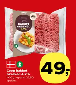 Kvickly Coop hakket oksekød 4-7% tilbud
