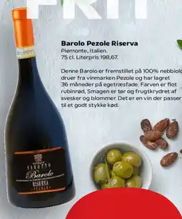 Kvickly Barolo Pezole Riserva tilbud