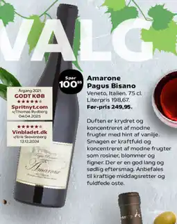 Kvickly Amarone Pagus Bisano tilbud
