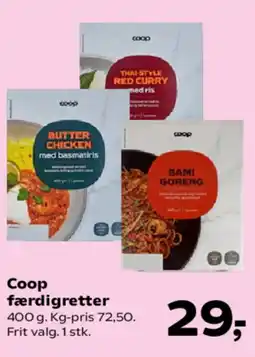 Kvickly Coop færdigretter tilbud