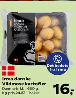 Kvickly Irma danske Vildmose kartofler tilbud
