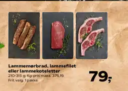 Kvickly Lammemørbrad, lammefilet eller lammekoteletter tilbud