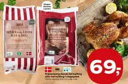 Kvickly Frijsenborg dansk hel kylling eller hel kylling i stegepose tilbud