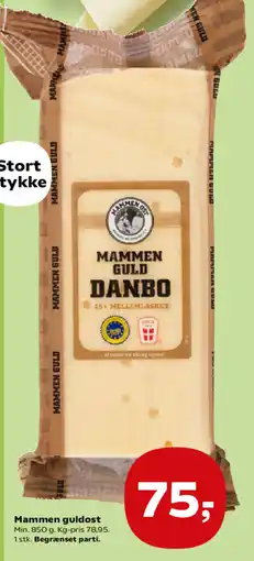 Kvickly Mammen guldost tilbud